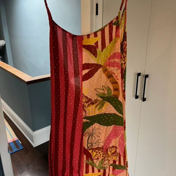 Farm Rio x Anthropologie Wrap Dress – Vibrant Boho Print, Flowy Fit - Picture 3 of 4